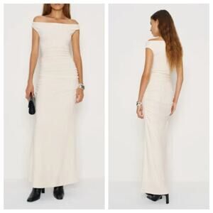 Reformation Miller Knit Dress M Lined Stretch Midi